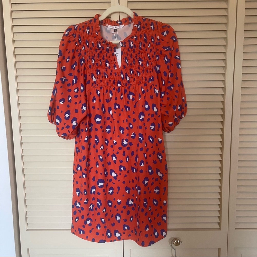 Red Puff Sleeve Mini Sundress
